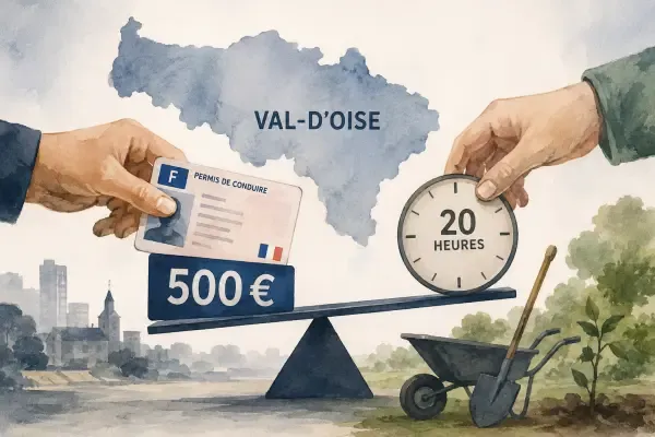 Illustration - permis et bénévolat dans le Val-d’Oise