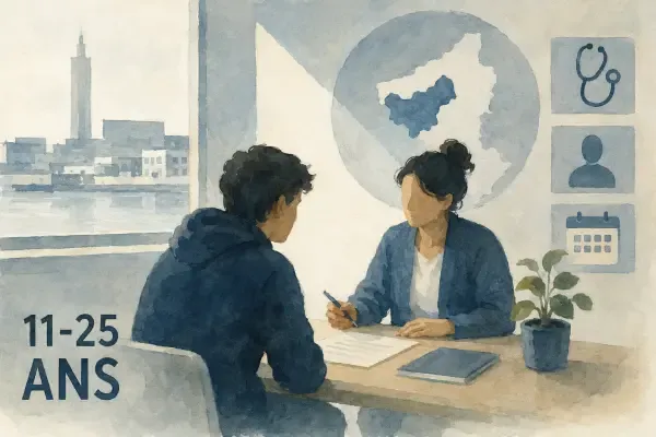 Illustration - accueil santé pour les jeunes
