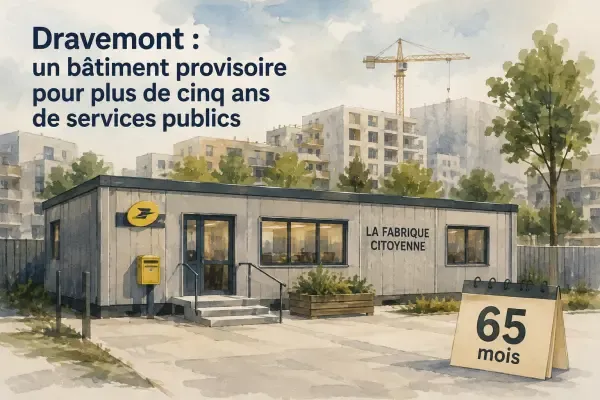 Illustration - Bâtiment modulaire à Dravemont