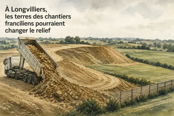 Illustration - Terres remodelant un paysage rural