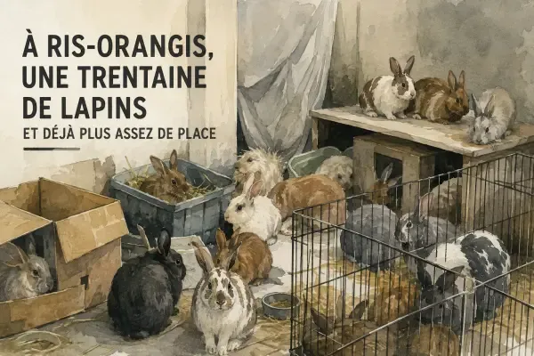 Illustration - Lapins et abris à Ris-Orangis