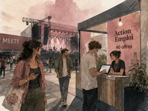 Illustration - Festival et recherche d’emploi