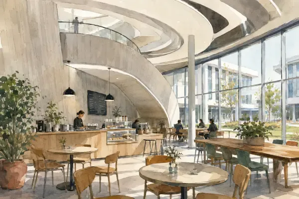 Illustration - café du Campus Condorcet