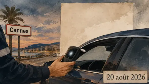 Illustration - contrôle routier au protoxyde