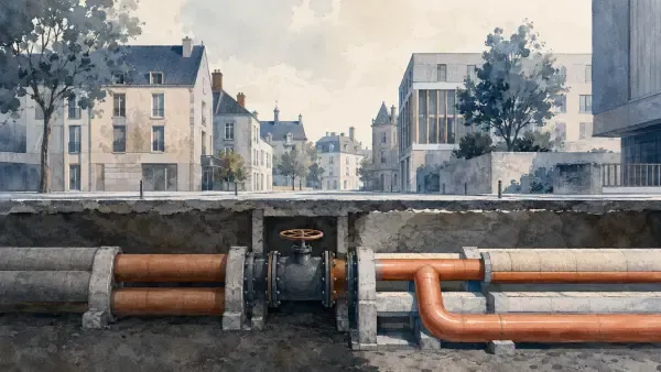 Illustration - réseau de chaleur à Évreux