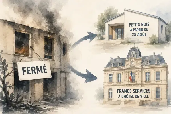 Illustration - Services déplacés à Versailles