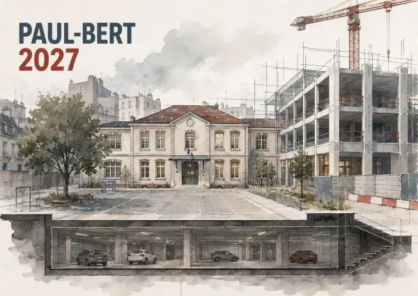 Illustration - école Paul-Bert à Bois-Colombes