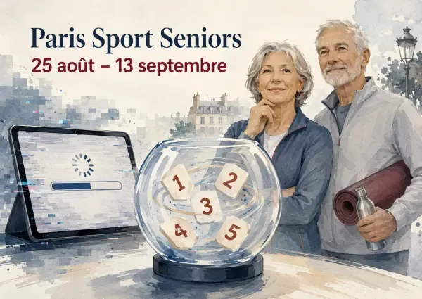 Illustration - Seniors faisant du sport à Paris