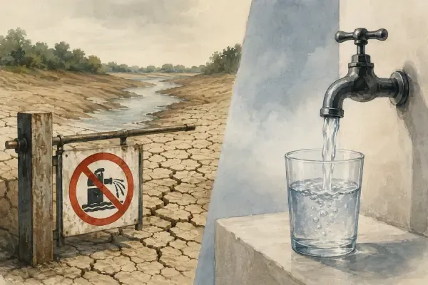 Illustration - Cours d’eau girondin en été