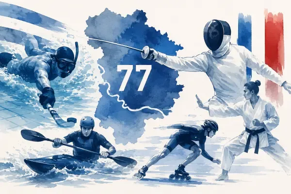 Sportifs seine-et-marnais sous le maillot bleu
