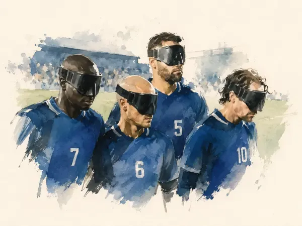Illustration de joueurs de cécifoot