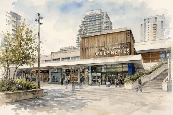 Illustration - centre commercial des Épinettes