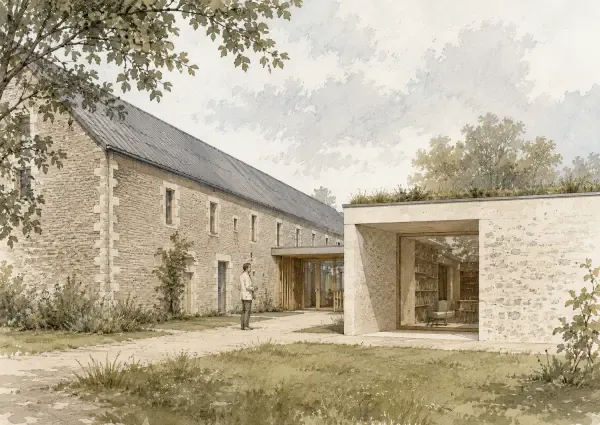 Illustration - Ferme du Breuil réhabilitée