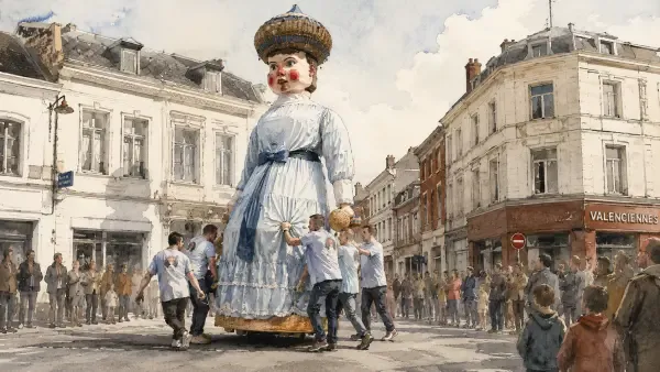 Illustration - Binbin porté dans Valenciennes
