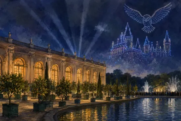Illustration - Sorciers dans les jardins de Versailles