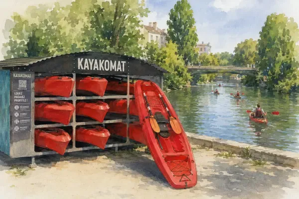 Illustration - Kayaks sur la Marne