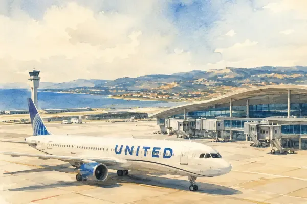 Illustration - avion au départ de Marseille