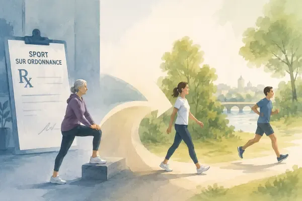 Illustration - séance de sport santé