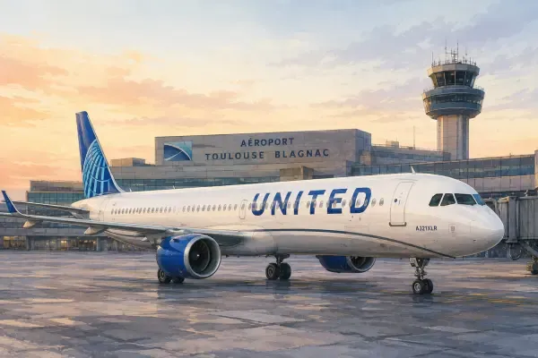 Illustration - A321XLR au départ de Toulouse