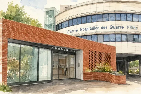 Entrée des Urgences à Saint-Cloud