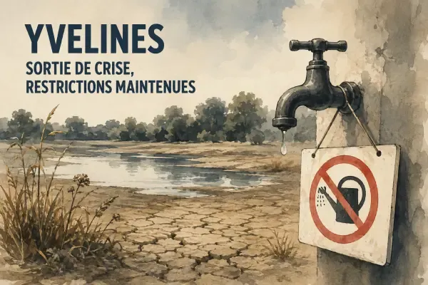 Illustration de sécheresse dans les Yvelines