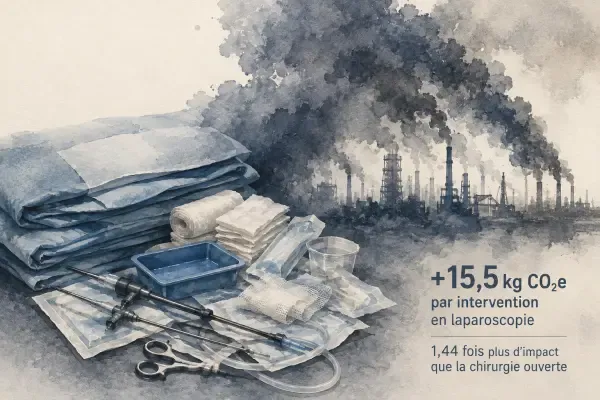 Illustration - bloc opératoire et consommables
