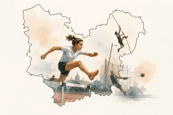 Illustration - jeunes athlètes à Évreux