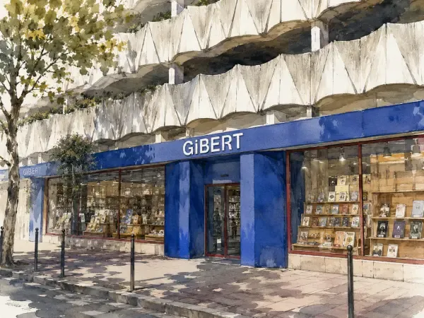 Illustration d’une librairie à Évreux