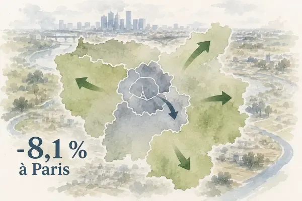 Illustration - actifs franciliens en 2050