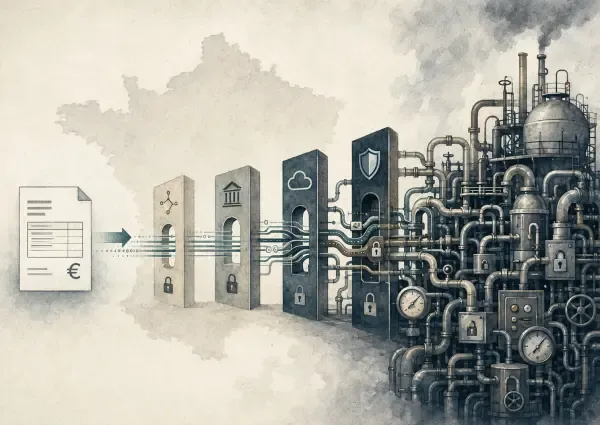 Illustration - Factures électroniques et flux de données