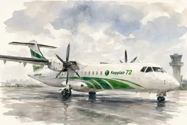 Illustration - ATR 72 dans un hangar toulousain