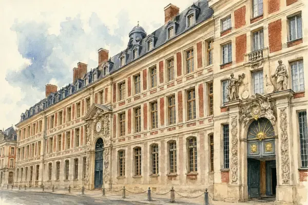 Illustration de la rue versaillaise
