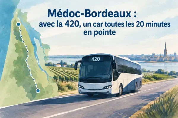 Illustration - car express dans le Médoc