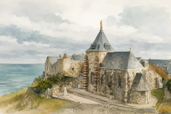 Illustration - chapelle sur le cap Fagnet