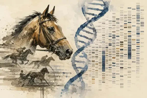 Illustration - cheval et génomique équine