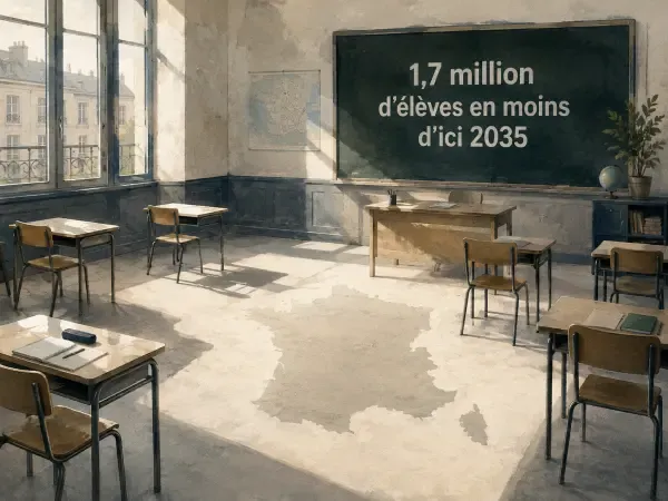 Illustration d’une salle de classe