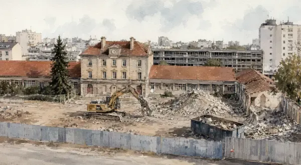 Illustration - déconstruction du collège Saint-Exupéry