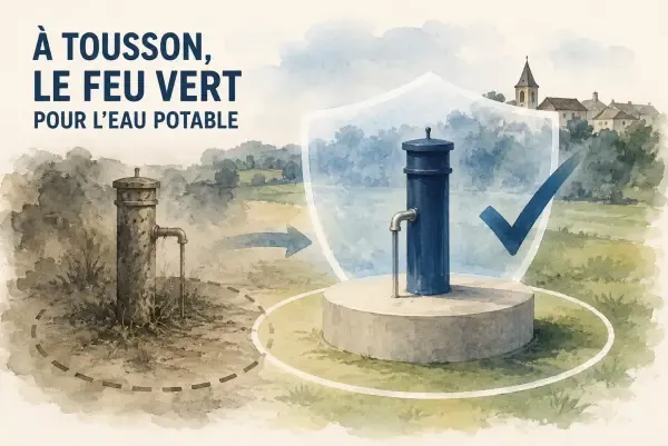 Illustration - forage d’eau à Tousson