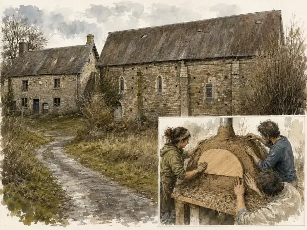 Commanderie de Courval et four à pain