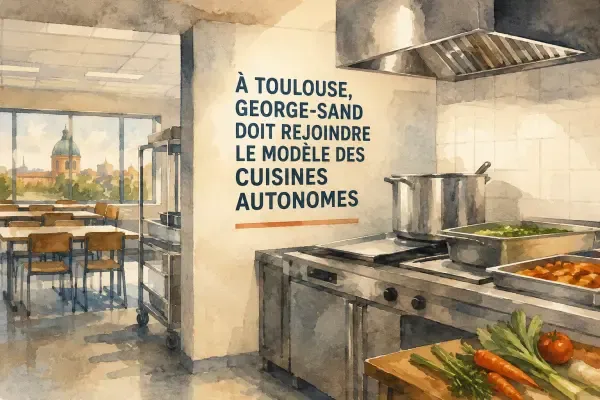 Cuisine scolaire au collège George-Sand
