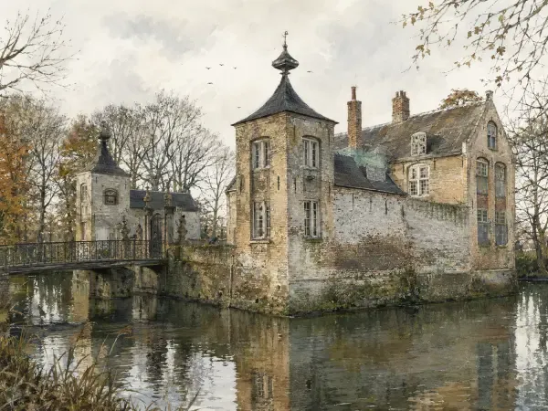 Illustration du manoir du Blauwhuys