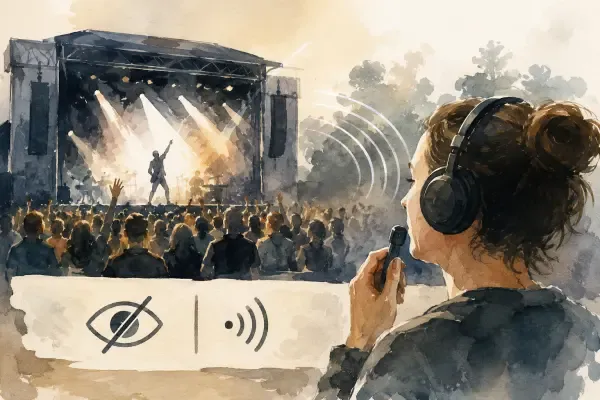 Illustration d’un concert audiodécrit à Saint-Cloud
