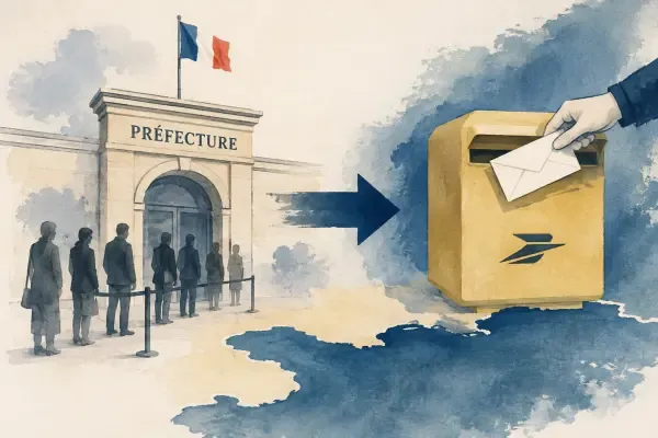 Illustration - dossier de titre de séjour