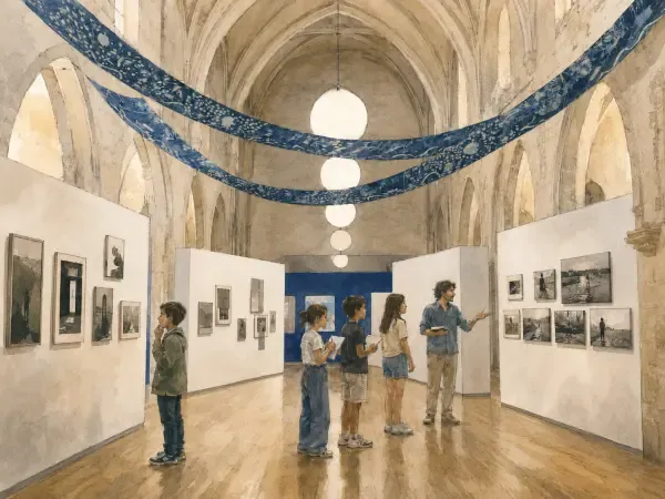 Illustration de jeunes photographes à Arles