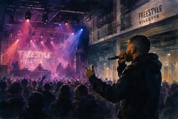Illustration - freestyle rap à La Villette