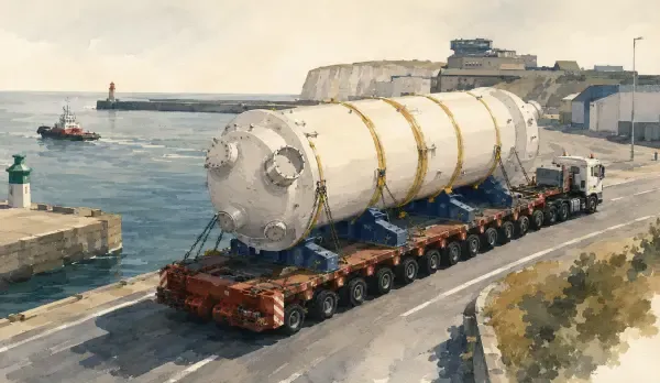 Illustration - Convoi de générateur vers Paluel