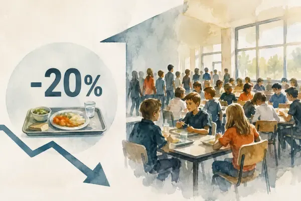 Illustration - cantine scolaire à Dunkerque