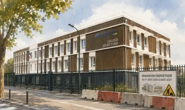 Illustration - école Joliot-Curie en rénovation