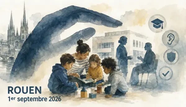 Illustration - protection des enfants à Rouen