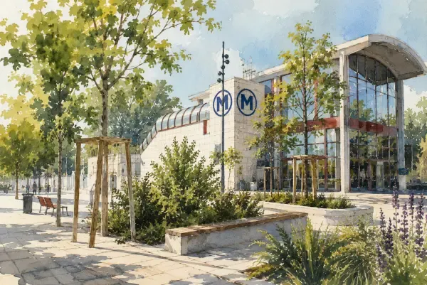 Bellefontaine réaménagée autour du métro
